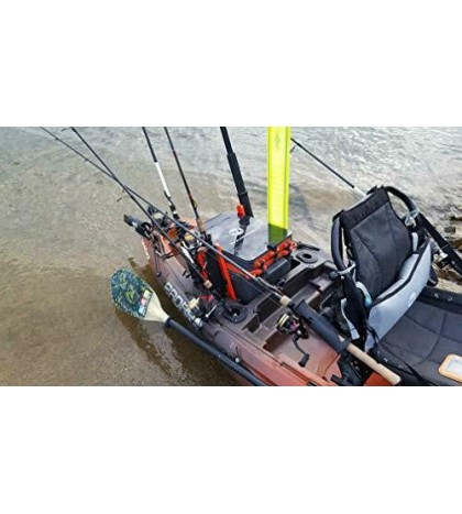 Wilderness Systems Kayak Crate | 4 Rod Holders | Kayak Tackle Storage | Fits
