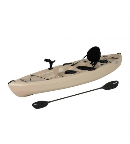 10FT Kayak Fishing Canoeing W/ Paddle Water Sports Lakes Rivers Sporting (Tan)