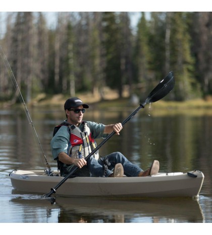10FT Kayak Fishing Canoeing W/ Paddle Water Sports Lakes Rivers Sporting (Tan)