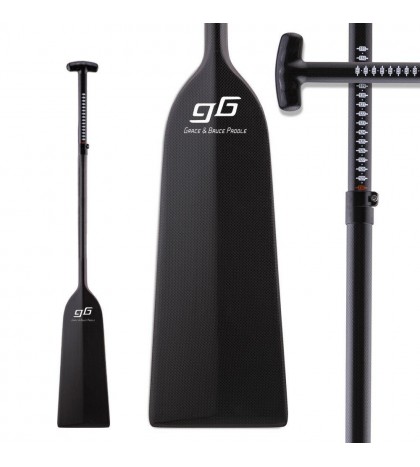 IDBF Approved Adjustable Carbon Fiber Dragon Boat Paddle With Dihedral Blade