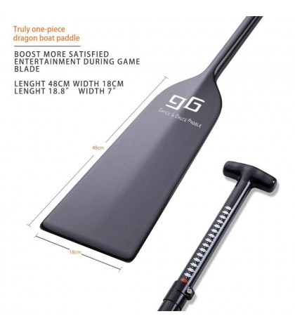 IDBF Approved Adjustable Carbon Fiber Dragon Boat Paddle With Dihedral Blade