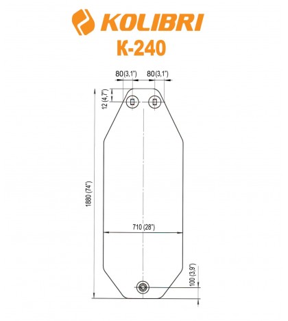 Air bottom Deck for Inflatable boat Kolibri