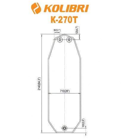 Air bottom Deck for Inflatable boat Kolibri