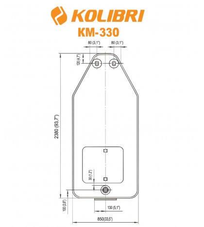 Air bottom Deck for Inflatable boat Kolibri