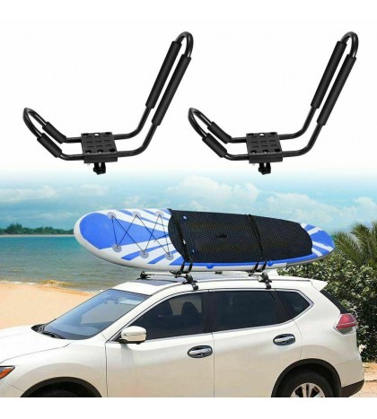 1-4 Pair Kayak Ski Roof Rack Canoe Carrier Top J-Bar Mount for SUV Truck Van Car