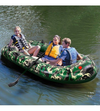 US STOCK Camouflage 4 Person 10FT Inflatable Boat Fishing Rafting Water Sports