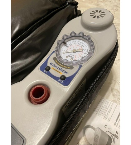 West Marine Electric Inflatable Boat Air Pump BTP12 Manometer