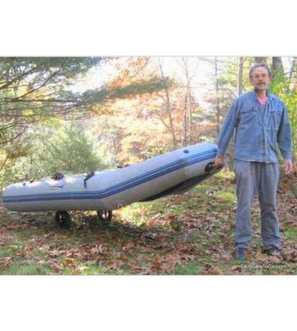 Cart for canoe, kayak, Snark, boat.  Strong.  Folds.  ( Dolly, trolley, kart )