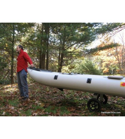 Cart for canoe, kayak, Snark, boat.  Strong.  Folds.  ( Dolly, trolley, kart )