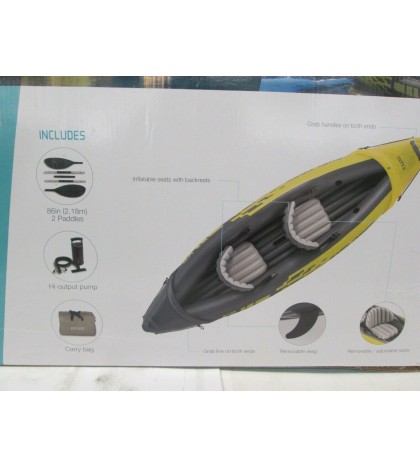 INTEX EXPLORER K2 TWO-PERSON SIT-ON INFLATABLE KAYAK SET - AK 1538