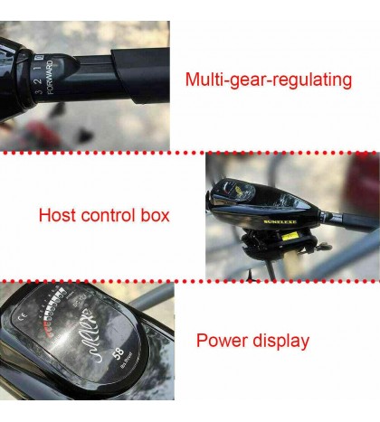 12V 58LBS Electric Trolling Brush Motor Outboard Motor Inflatable Boat Engine