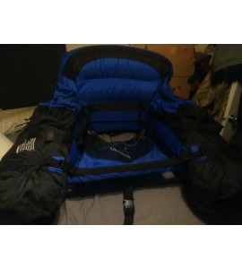 OKUMA Open Front Float Fishing Tube PLUS BLUE RARE Nice