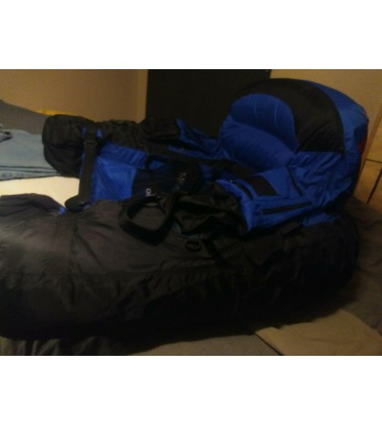 OKUMA Open Front Float Fishing Tube PLUS BLUE RARE Nice