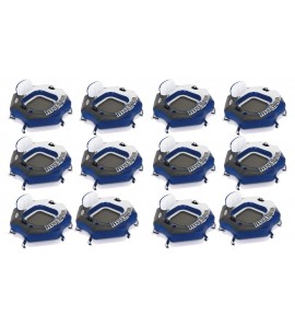 Intex River Run Connect Lounge Inflatable Floating Water Tube 58854EP (12 Pack)