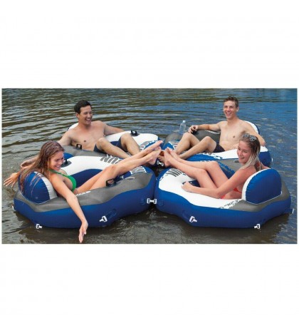 Intex River Run Connect Lounge Inflatable Floating Water Tube 58854EP (12 Pack)