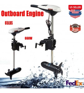 12V 65 lb Electric Trolling Motor Outboard Engine Boat Motor 660W New 12V 65 lb Electric Trolling Motor Outboard Engine Boat Motor 660W New