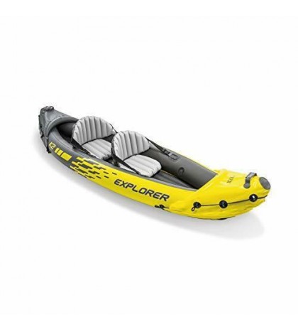Explorer K2 Kayak, 2-Person Inflatable Kayak Set with Aluminum Oars and High