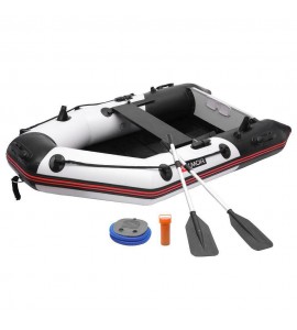 PEXMOR 2 Persons Inflatable Fishing Boat w/ Oars and Air Pump Water Sports