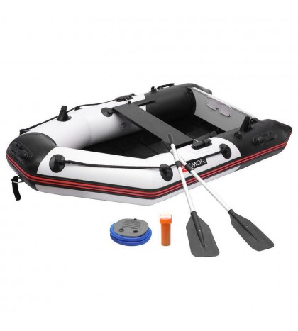 PEXMOR 2 Persons Inflatable Fishing Boat w/ Oars and Air Pump Water Sports