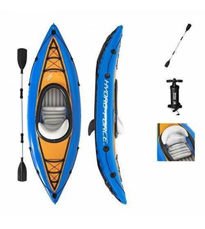 Hydro-Force Cove Champion Inflatable Kayak Set | Includes Double-Sided Paddle