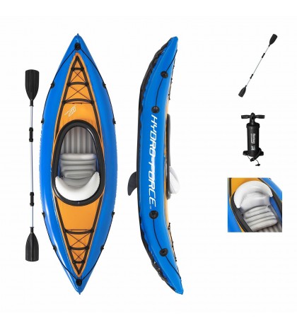Hydro-Force Cove Champion Inflatable Kayak Set | Includes Double-Sided Paddle