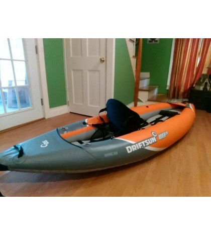 Driftsun Rover 120 used inflatable kayak complete package