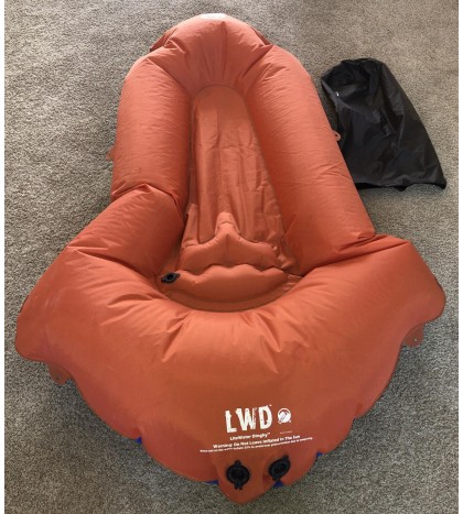 Klymit LiteWater Dinghy Inflatable Pack Raft Lightweight Packable Float Orange