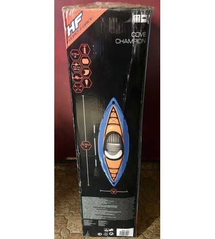 Bestway Hydro-Force Cove Champion Inflatable Kayak W/Paddle + Pump IN HAND