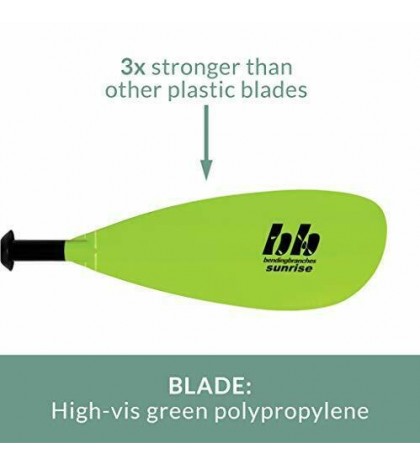 Bending Branches Sunrise Glass 2-Piece Snap-Button Kayak Paddle for