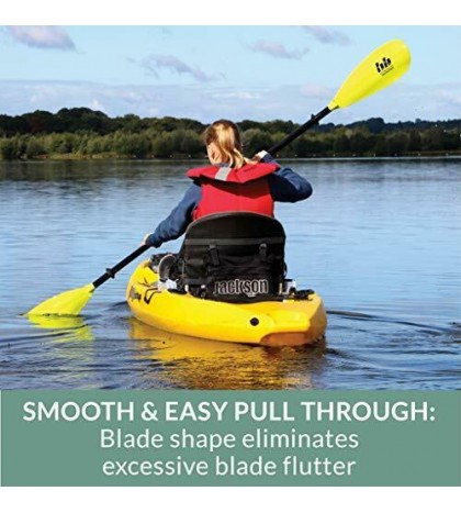 Bending Branches Sunrise Glass 2-Piece Snap-Button Kayak Paddle for