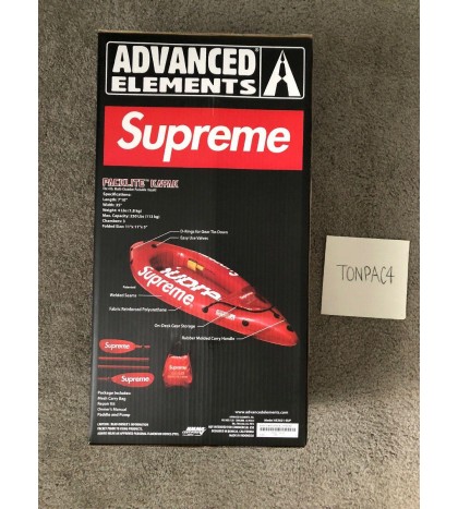 Supreme x Advanced Elements Packlite Kayak Red SS18A21 SS18 Brand New NIB 2018