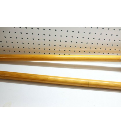 Nice Used Vintage Kayak Paddle FOLBOT 2 Piece Wood W/ Brass Ends - USA 55