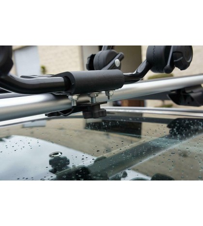 Universal Kayak Rack Rooftop Carrier - Two Pairs set of J-Shape Foldable Carrier