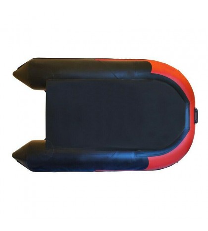 ALEKO Inflatable Boat 8.4 Ft with Pre-Installed Slide Floor Red and Black Color