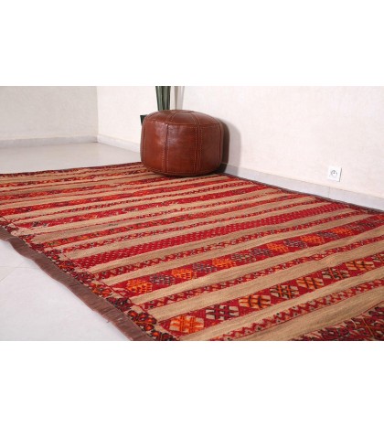 Morrocan Hassira mat 6.2 FT X 9.6 FT