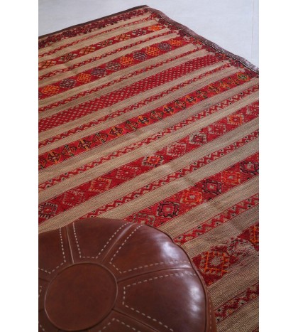 Morrocan Hassira mat 6.2 FT X 9.6 FT