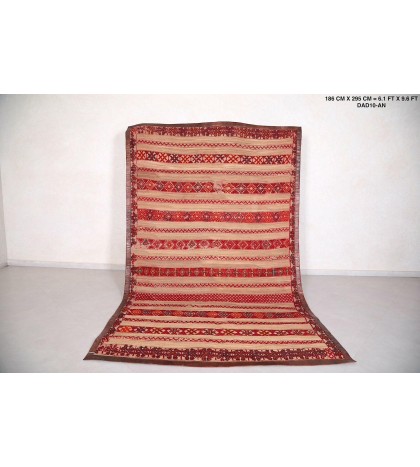 Morrocan Hassira mat 6.2 FT X 9.6 FT