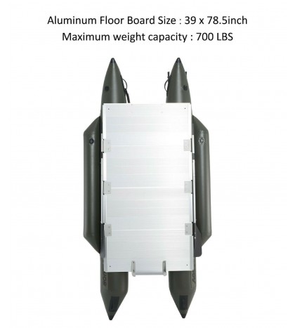 AQUOS 2021 Heavyduty for one 10.2plus Pontoon Boat with GuardBar and FoldingSeat