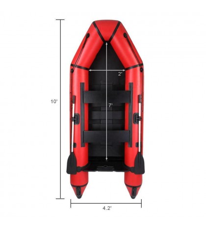 New 10ft 2 Person Inflatable Water Sports Tender Rafting Fishing Dinghy Boat