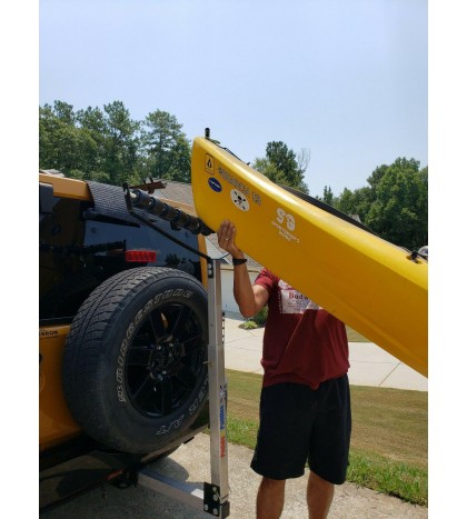 Kayak Loader, light weight and aluminium body, easy assembly and use.