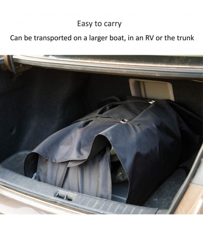 AQUOS New 8.8plus Pontoon Boat&Guardbar&Seat&BowMount 20lbs motor for Fishing