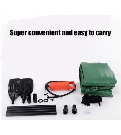 3 Person Portable Raft Dinghy Boat Canoe Kayak Fish Lake River White Water 10FT