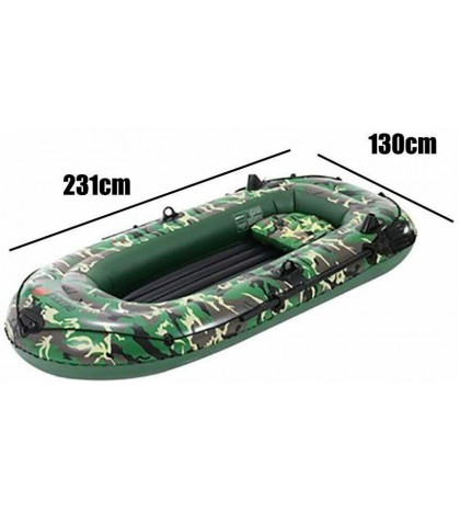 3 Person Portable Raft Dinghy Boat Canoe Kayak Fish Lake River White Water 10FT