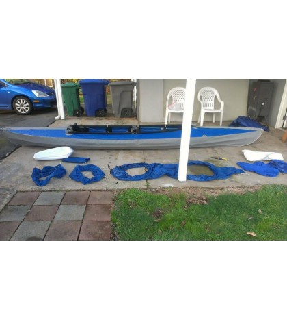 Spraydeck and Two Sprayskirts for a Folbot Greenland II 2-Person Kayak
