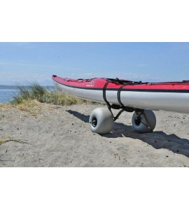 Big Sand Surfer Kayak Cart Big Balloon Tires, 150# Capacity Beach, Ocean, Sand