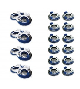 Intex Inflatable Tube w/ Cooler (4 Pack) w/ Intex Inflatable Tube Raft (12 Pack) Intex Inflatable Tube w/ Cooler (4 Pack) w/ Intex Inflatable Tube Raft (12 Pack)