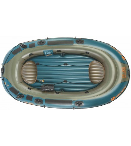 Sevylor Fish Hunter 360 Inflatable Fishing Boat NIB Raft Lake Watercraft 6 Pers