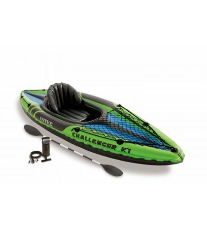 Intex 2-Person Inflatable Kayak w/ Oars &Pump & 1-Person Inflatable Kayak 2 pack