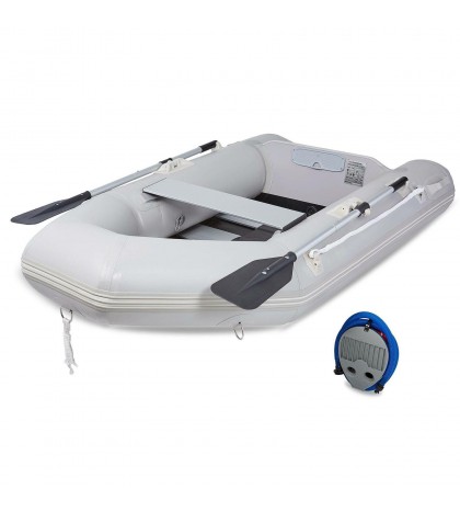 7.5' Inflatable Raft for 2 Adults Boat for Fishing Playing More on Rivers Lakes