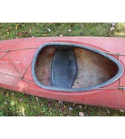 VINTAGE GERMAN FIBERGLASS RACING KAYAK 163 INCHES LONG LOCAL PICK UP ONLY